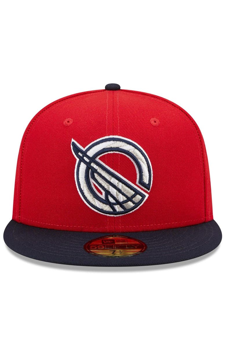 New Era Men's New Era Red/Navy Greenville Drive Marvel x Minor League 59FIFTY Fitted Hat, Alternate, color, Red