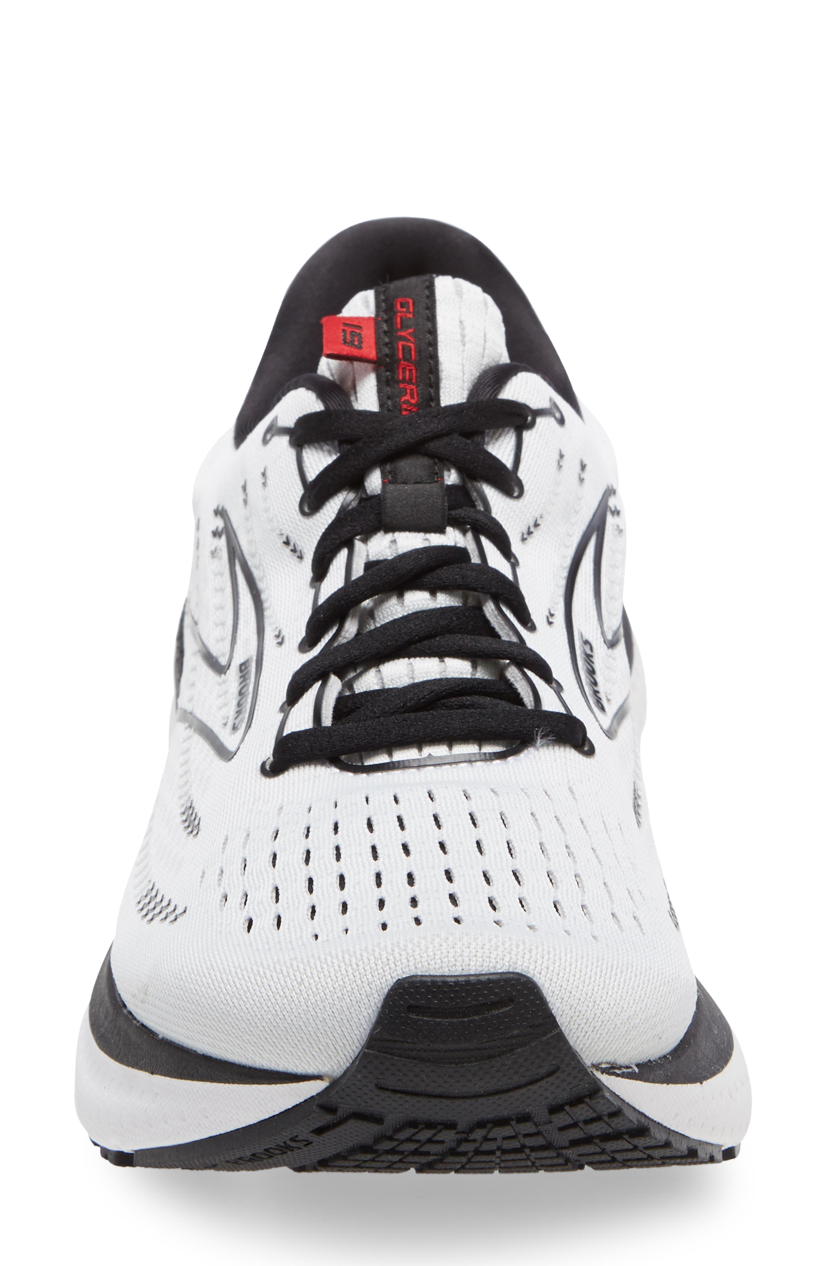 Glycerin 19 Running Shoe, Alternate, color, WHITE/ BLACK/ RED