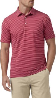 Mizzen+Main Versa Trim Fit Stripe Performance Polo
