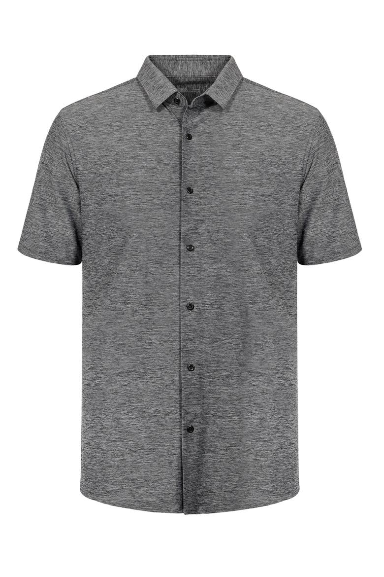 Short Sleeve Slim Tech Shirt, Alternate, color, Grey
