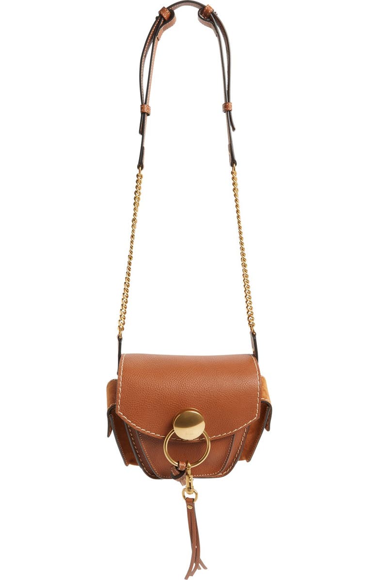 Chloé 'Small Jodie' Leather & Suede Camera Bag, Main, color,