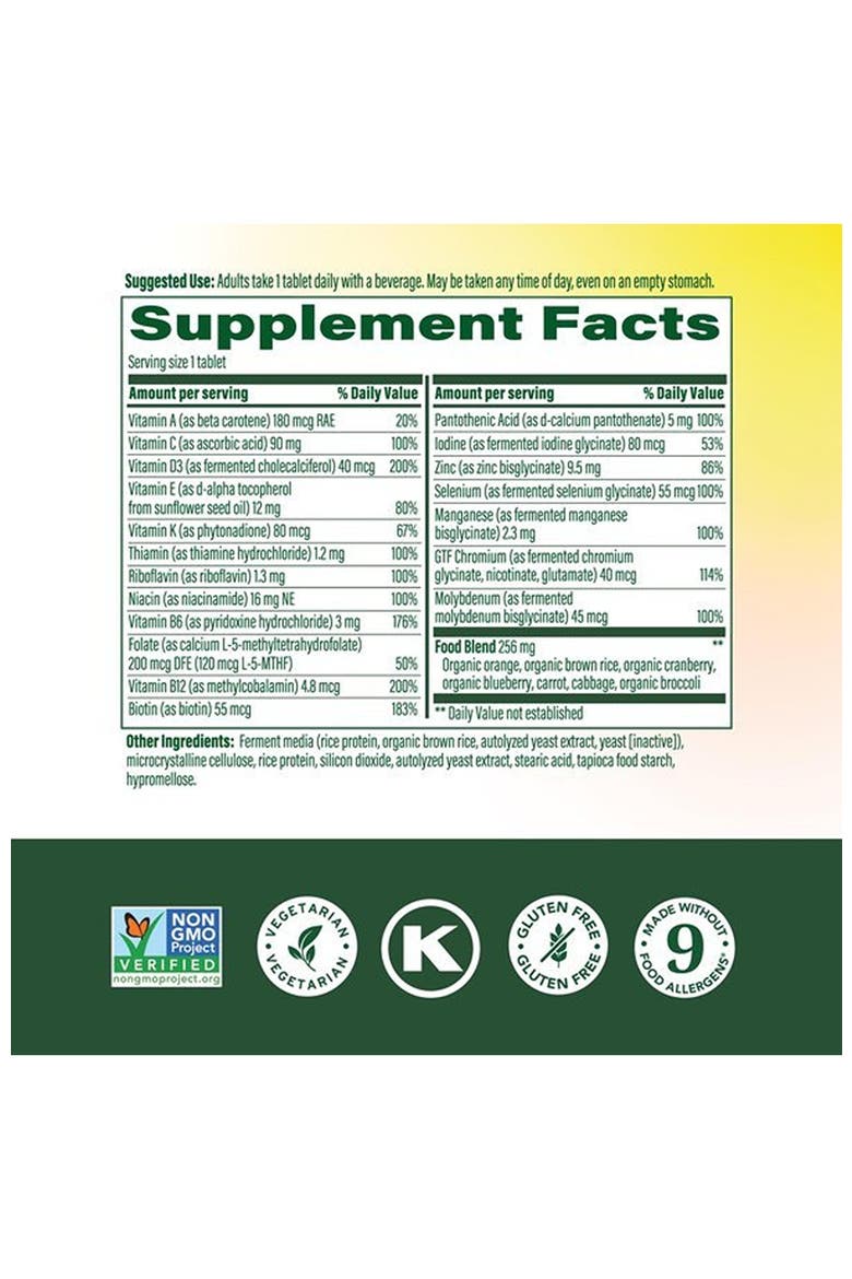 One Daily Multivitamin for Women 55+ with Methylated B12, Healthy Aging, Vegetarian, 60 Tablets, Alternate, color, None