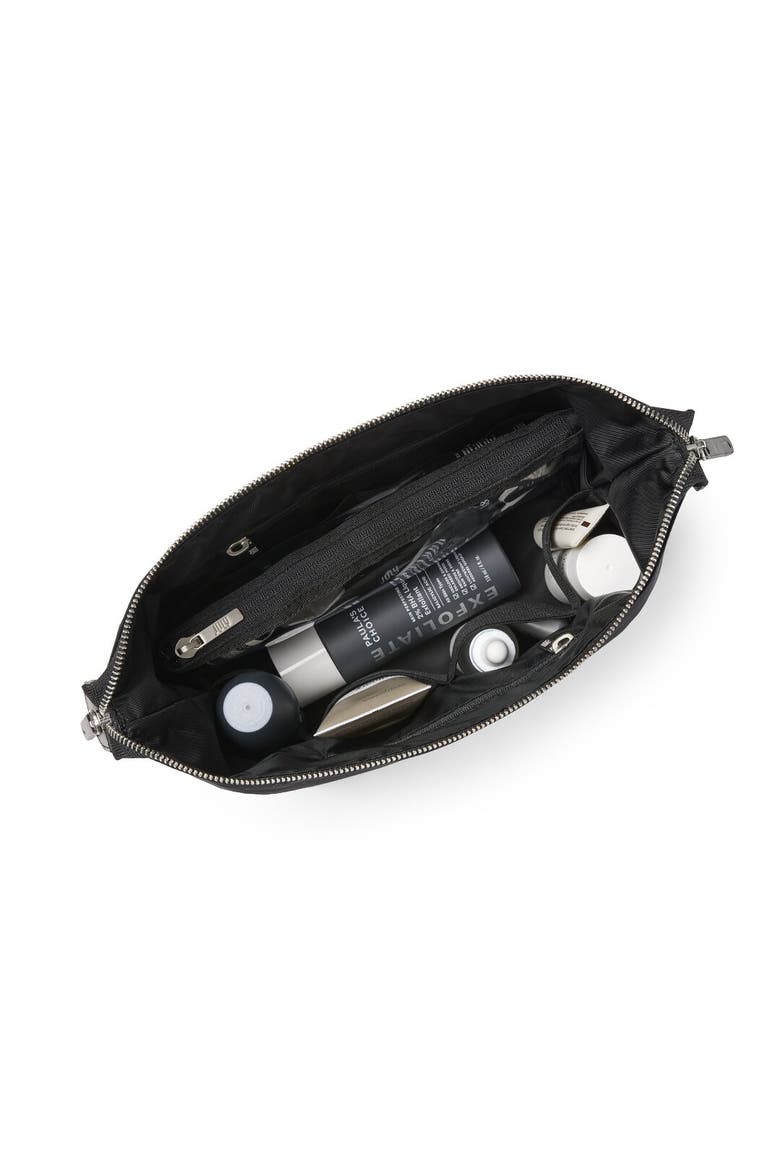 Open Toiletry Bag, Alternate, color, Black