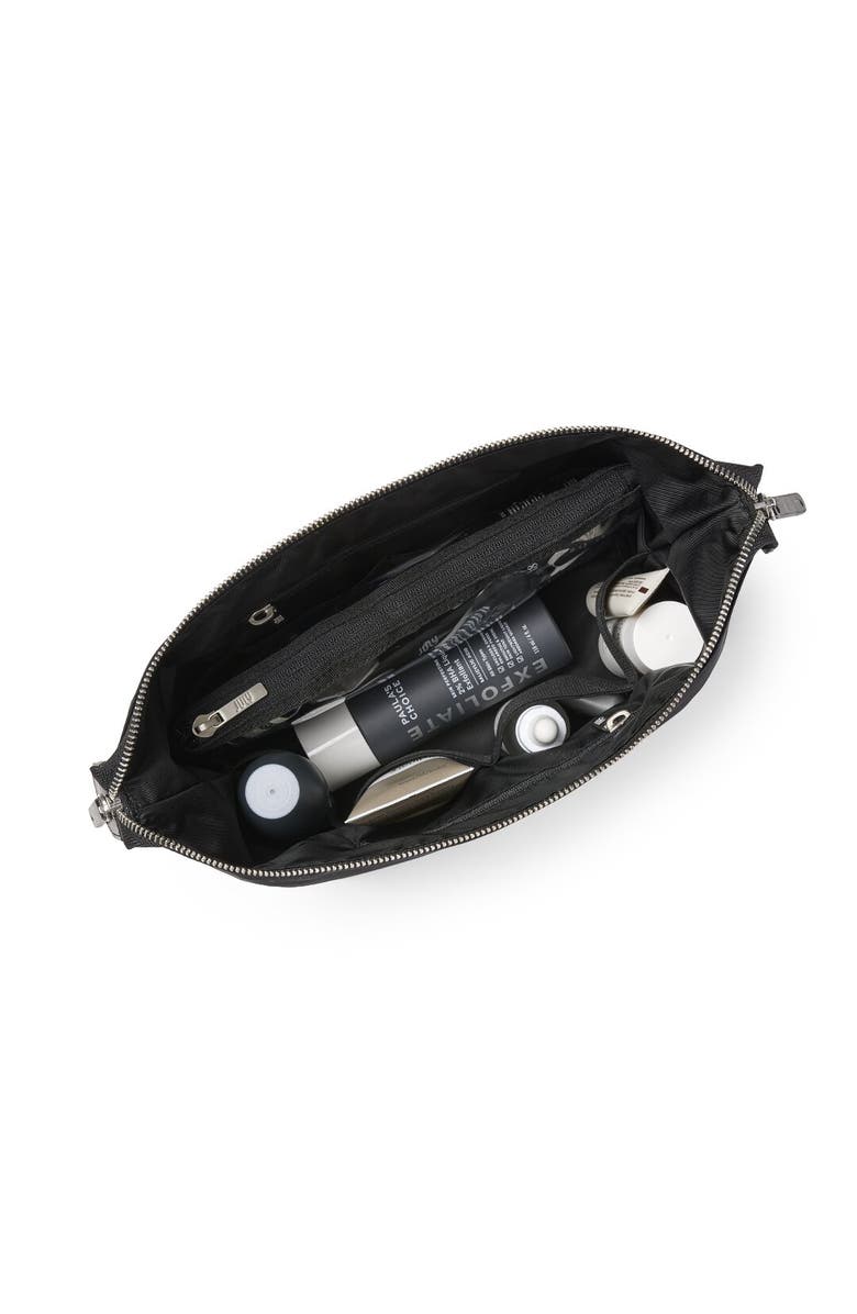 July Open Toiletry Bag, Alternate, color, Black