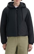 Hunter Leah Water Repellent Hooded Crop Puffer Jacket
