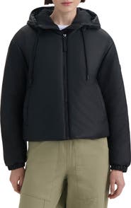 Hunter Leah Water Repellent Hooded Crop Puffer Jacket