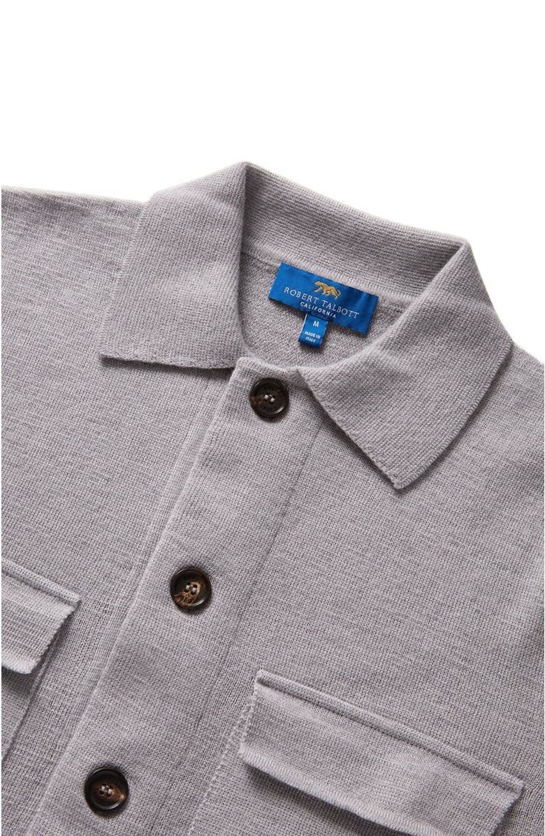 Robert Talbott Landon Sweater Jacket, Alternate, color, Light Gray