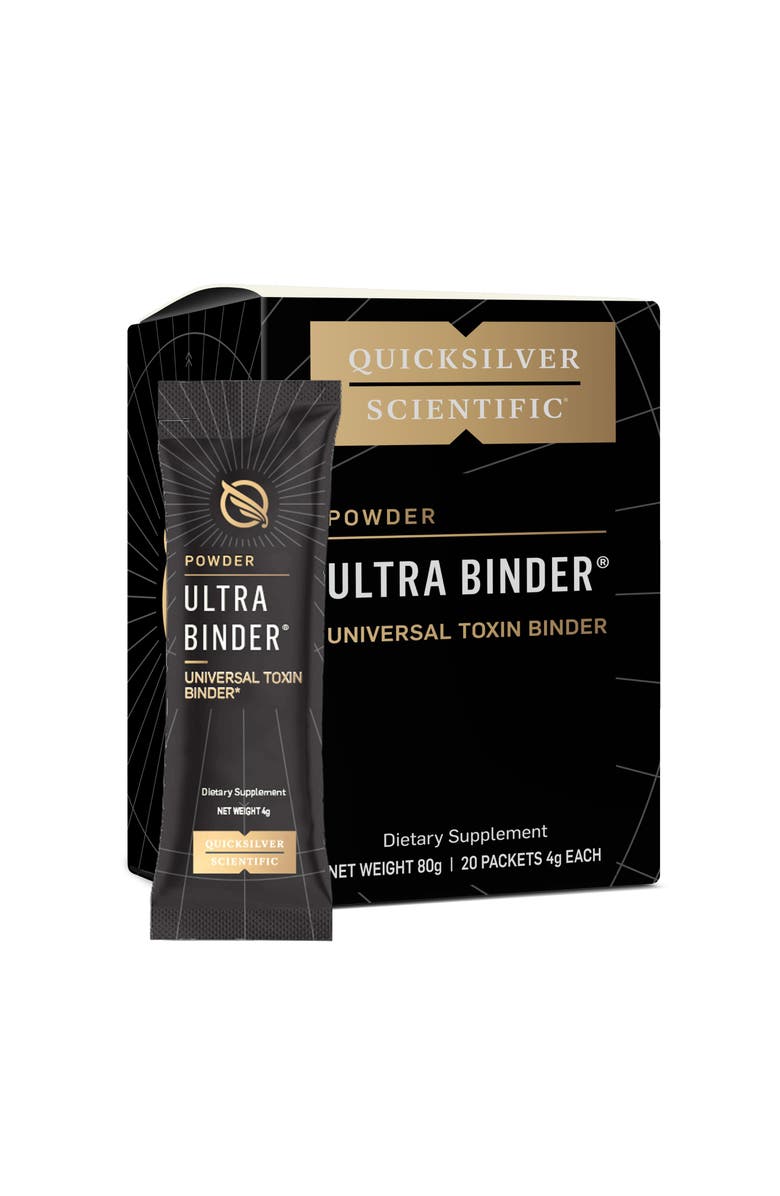 Quicksilver Scientific Ultra Binder Bentonite Clay Zeolite and Charcoal Supplement, Main, color, NO COLOR