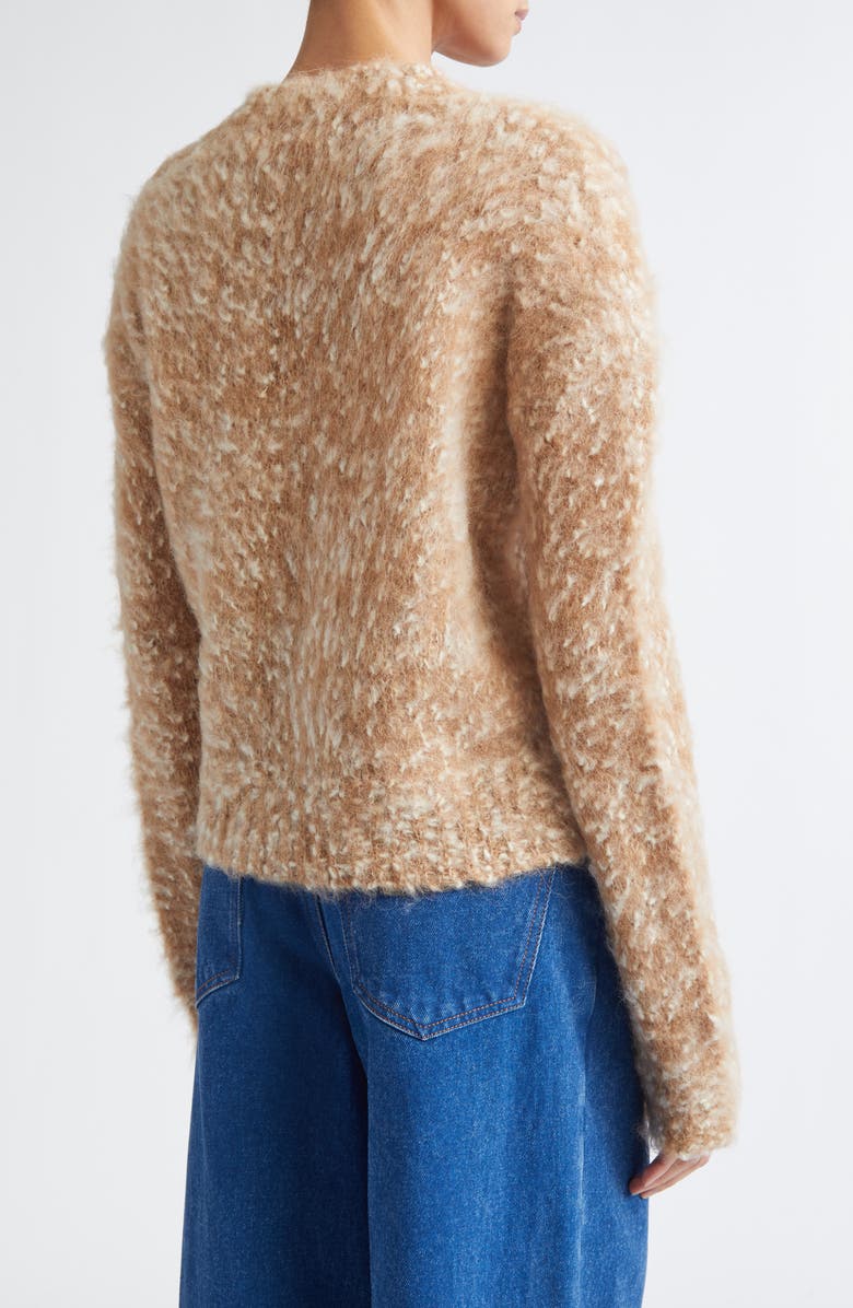 Marni Brushed Crewneck Sweater, Alternate, color, Caramel