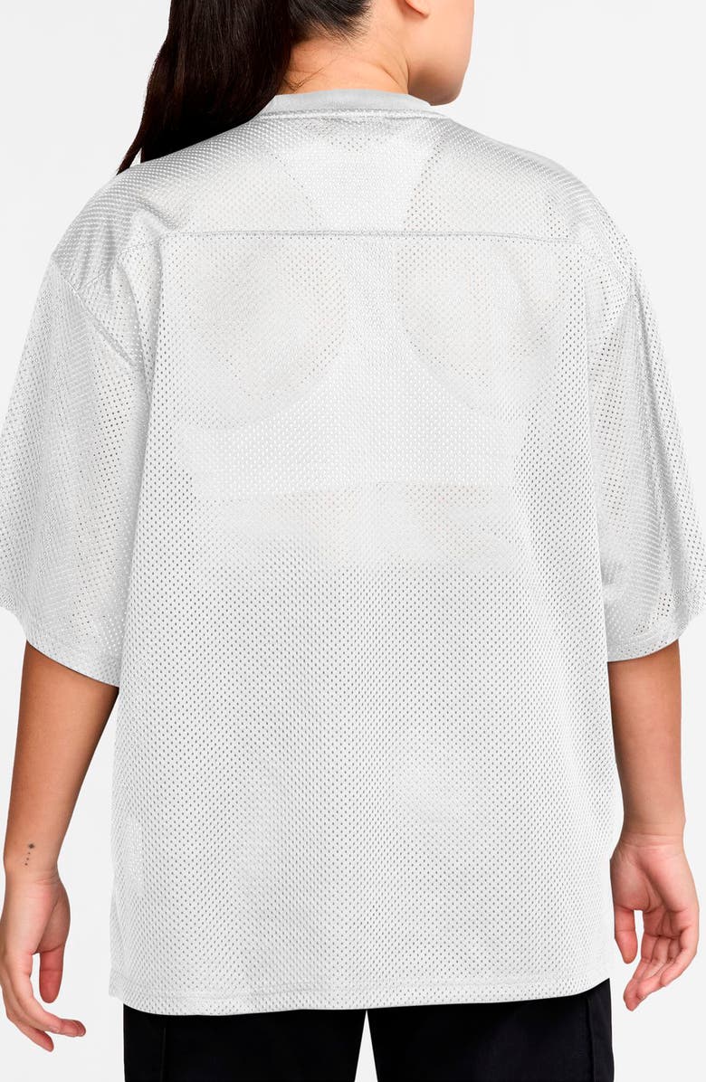 Jordan Brooklyn Oversize Jersey, Alternate, color, White/ University Blue