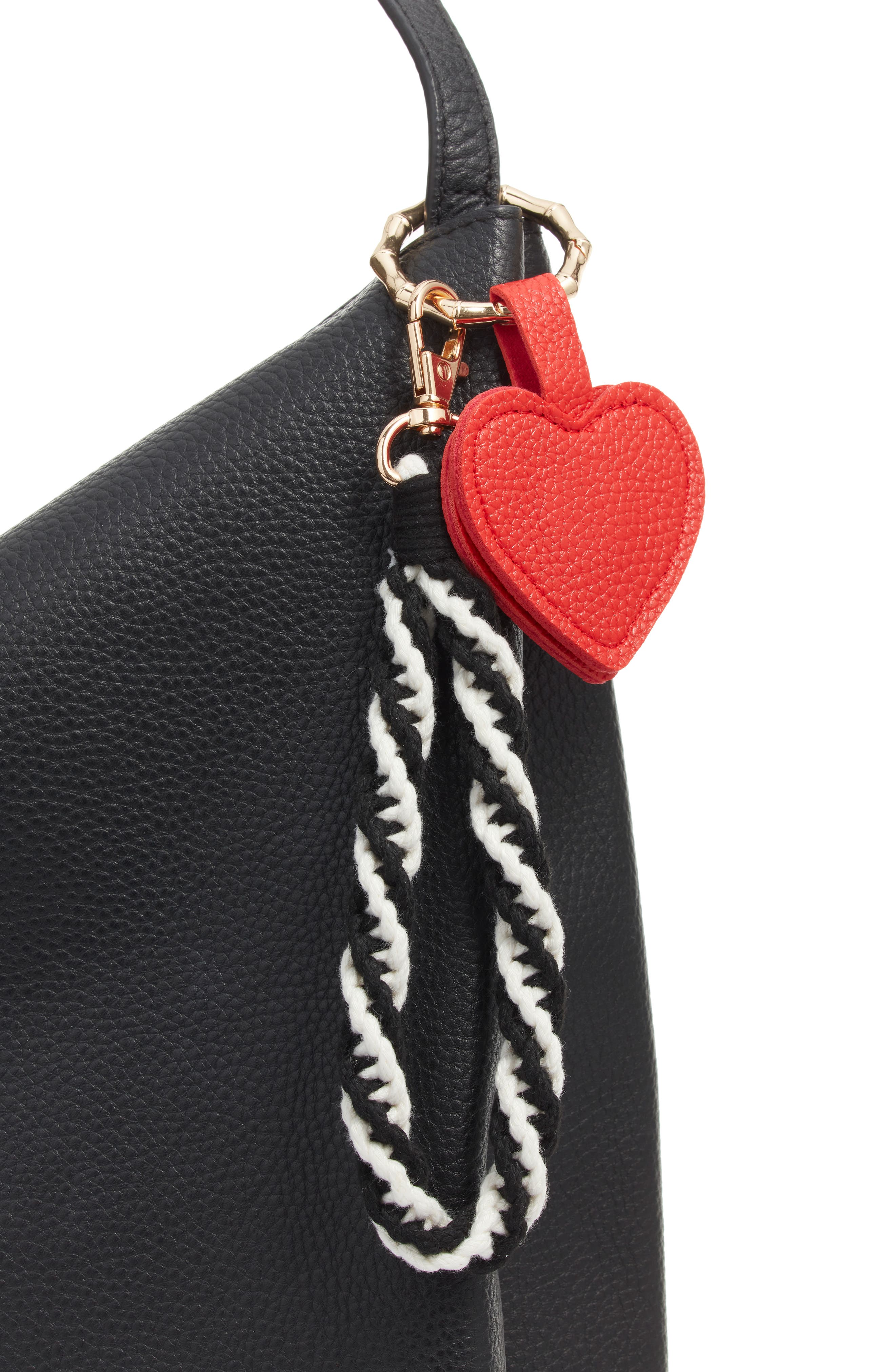 Chelsea28 Heart Faux Leather Bag Charm, Alternate, color, Red Multi- Gold