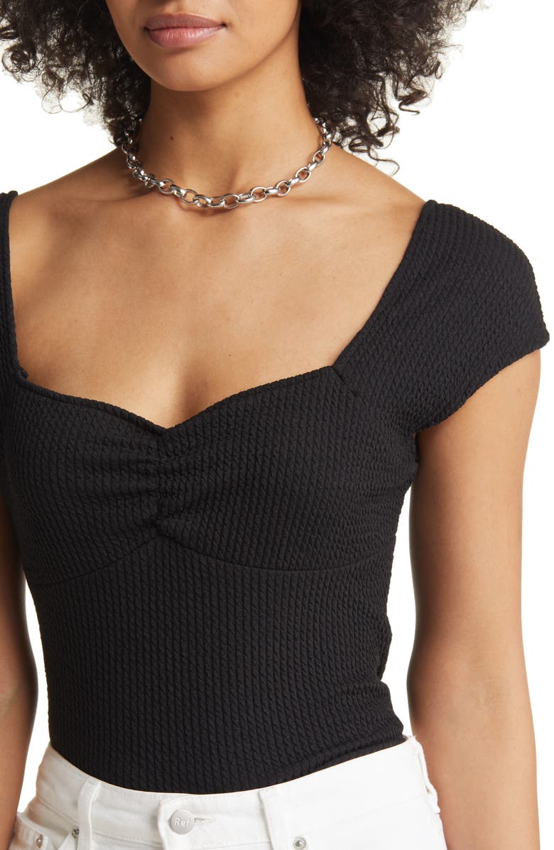 Halogen<sup>®</sup> Cap Sleeve Sweetheart Neck Top, Alternate, color, 