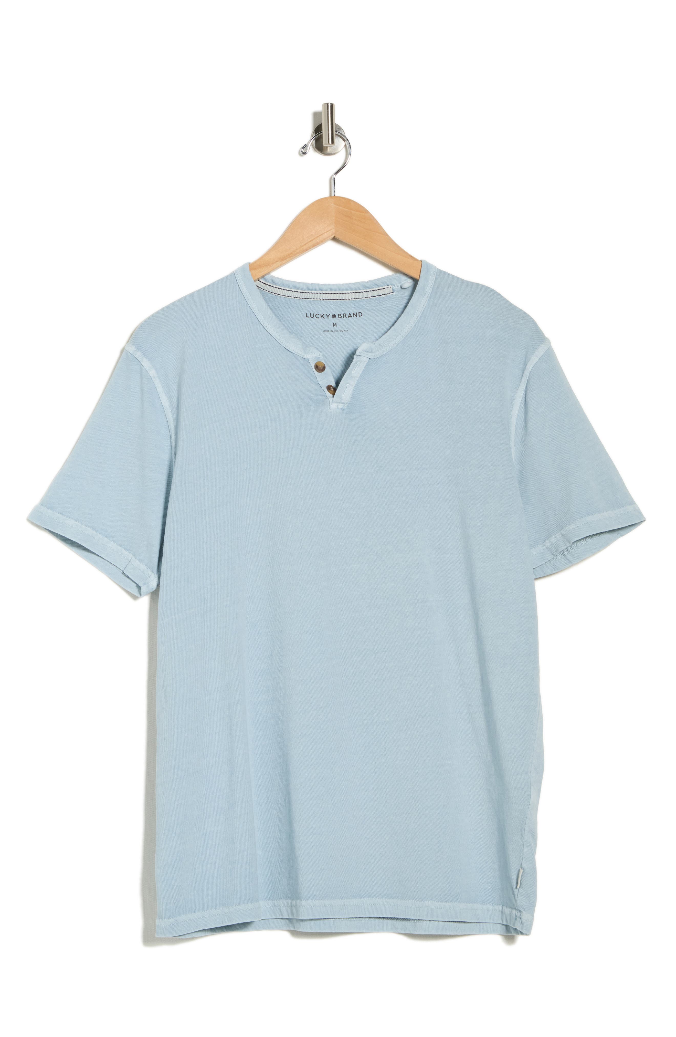 Lucky Brand Burnout Notch Neck T-Shirt