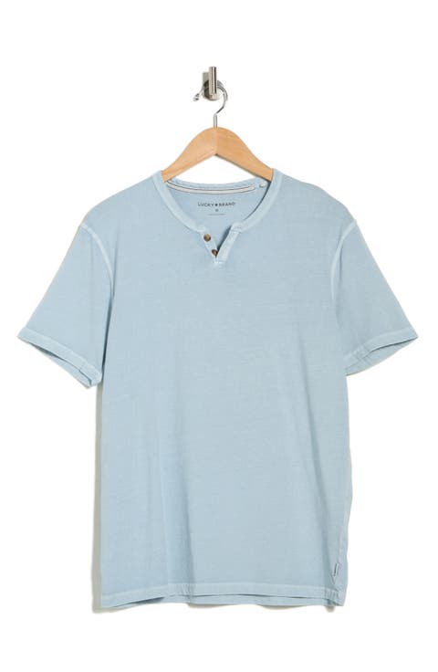 Burnout Notch Neck T-Shirt