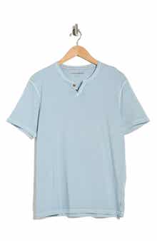 Lucky Brand Burnout Notch Neck T-Shirt