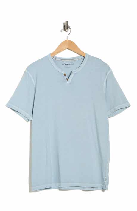 Lucky Brand Burnout Notch Neck T-Shirt