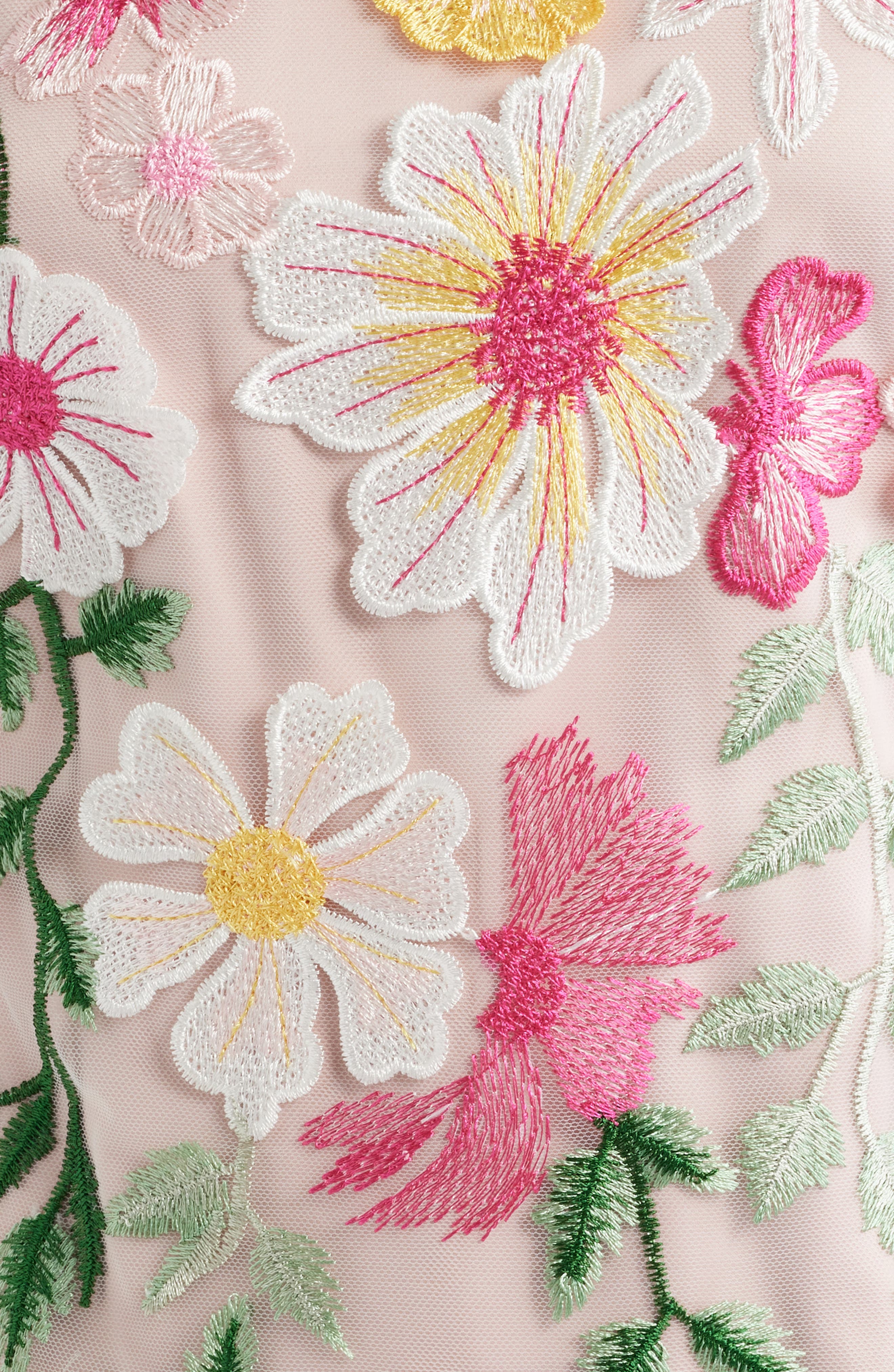 Eliza J Embroidered Floral Cocktail Shift Dress (Women) | Nordstrom