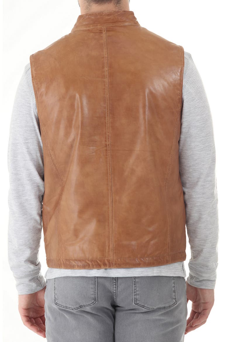 Lambskin Reversible Vest, Alternate, color, CAMEL
