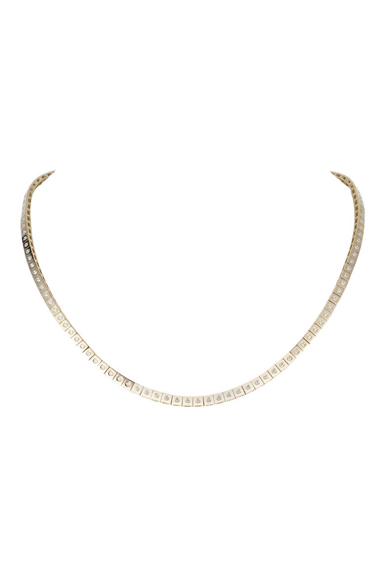 Leggo Mini Diamond Tennis Necklace, Main, color, GOLD