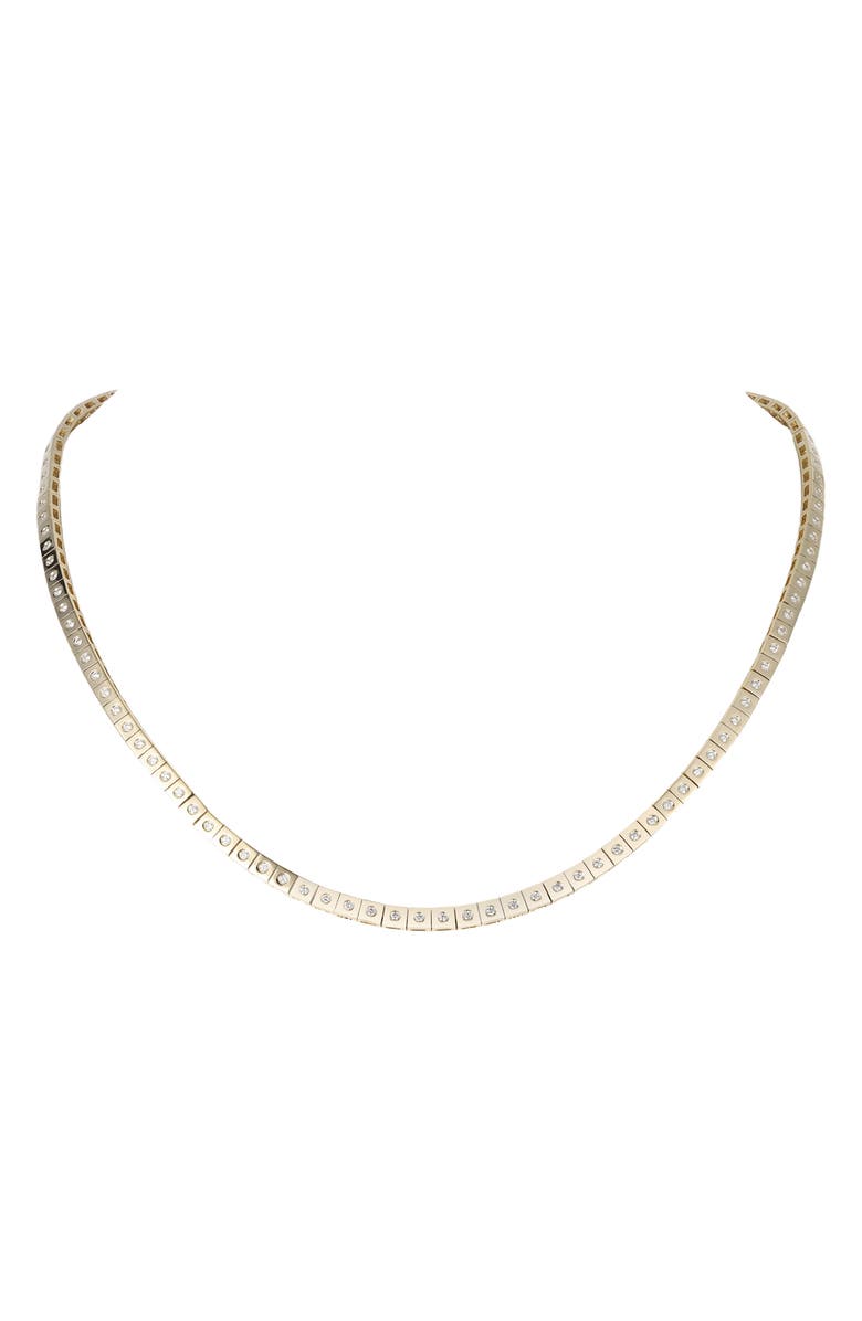 TYPE JEWELRY Leggo Mini Diamond Tennis Necklace, Main, color, Gold