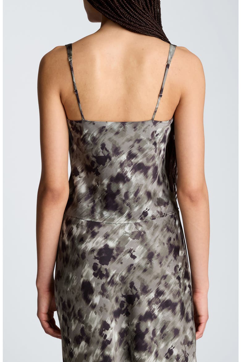 Abstract Print Cowl Neck Tank, Alternate, color, TURTLE GREEN MULTI