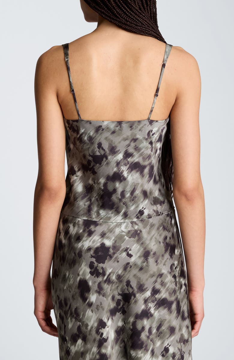 Kenneth Cole Abstract Print Cowl Neck Tank, Alternate, color, Turtle Green Multi