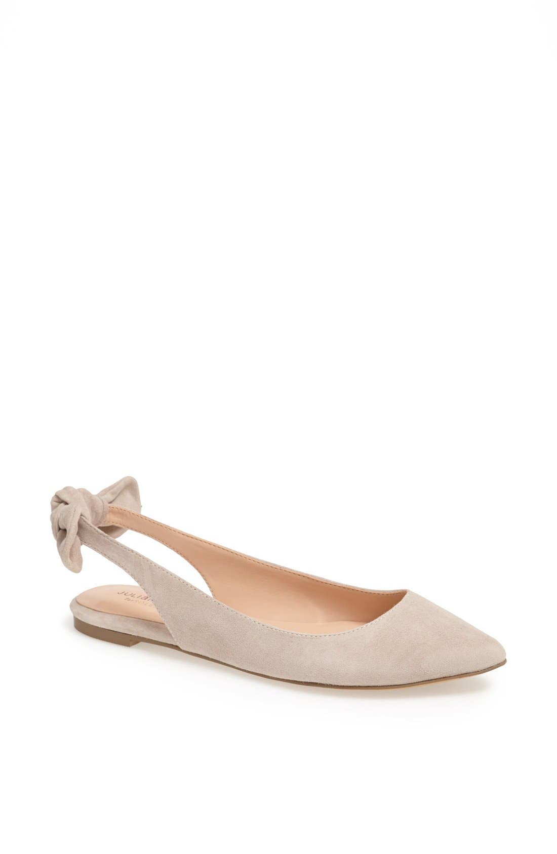 'Morganne' Suede Flat, Main, color, FRENCH TAUPE