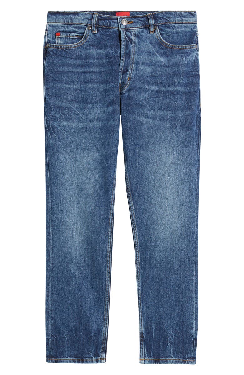 HUGO Slim Straight Leg Jeans, Alternate, color, Bright Blue