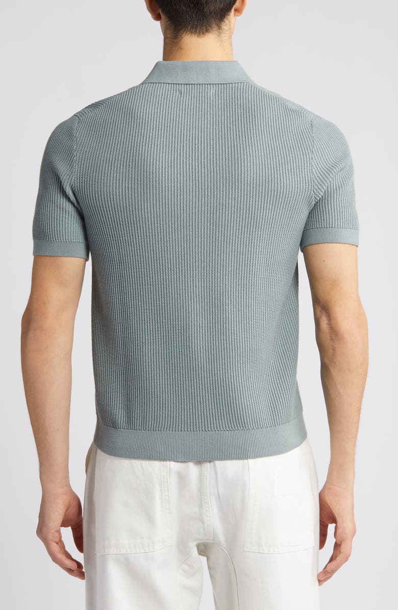 COS Ribbed Organic Cotton Sweater Polo, Alternate, color, 