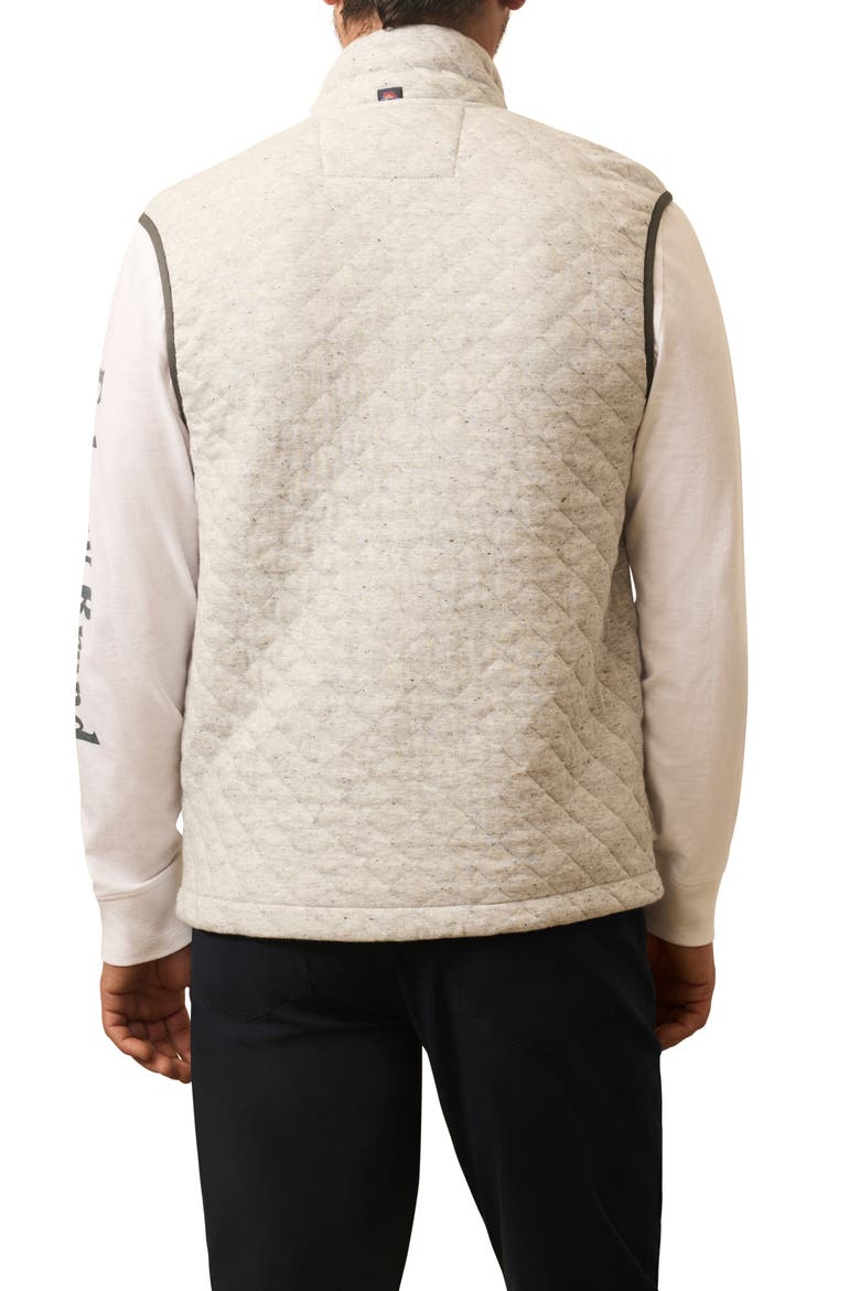 Epic Quilted Fleece Vest, Alternate, color, IVORY PEAK HEATHER
