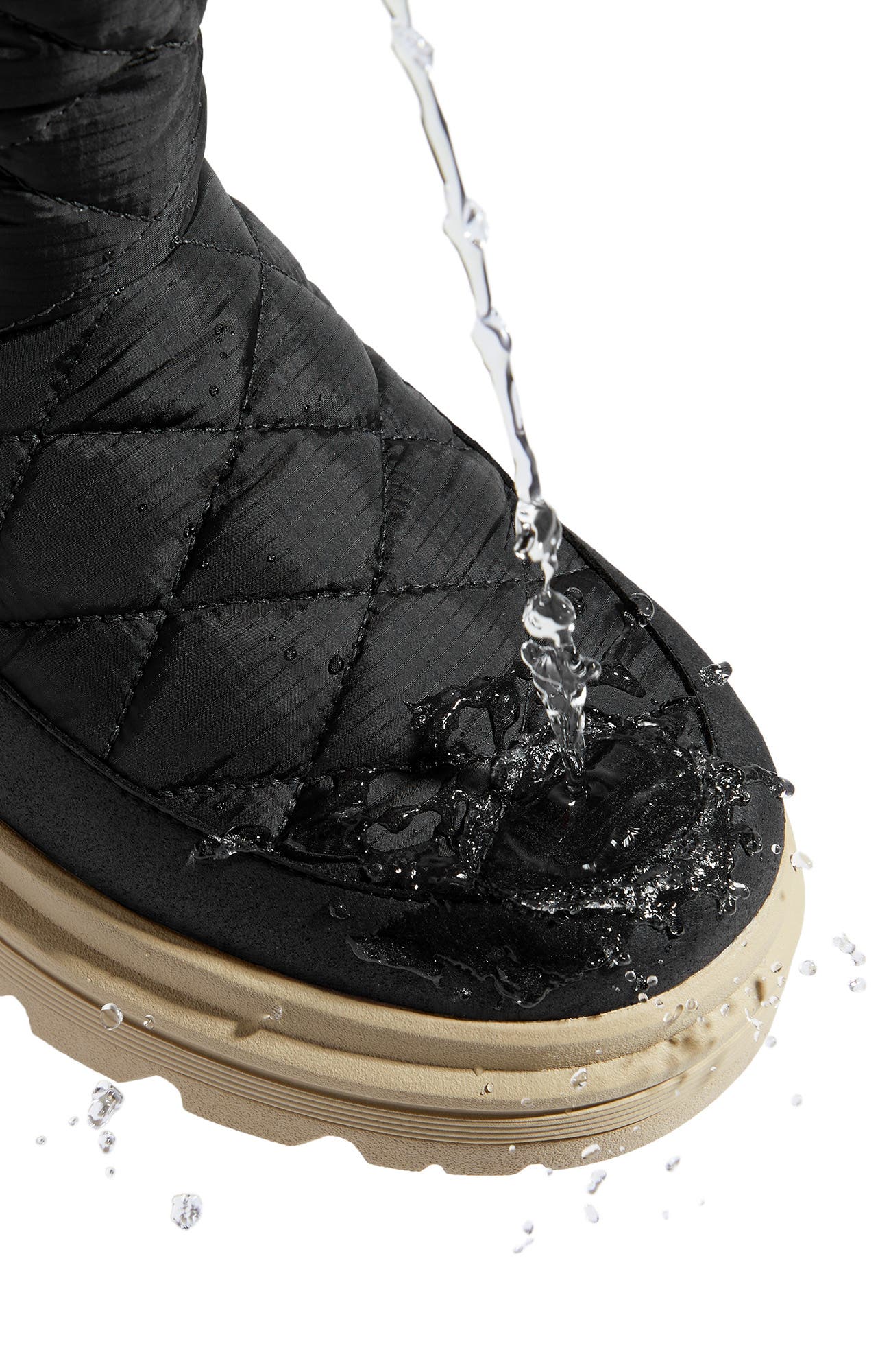 Theo Quilted Waterproof PufferTherm Warm Boots, Alternate, color, Black Water Prf