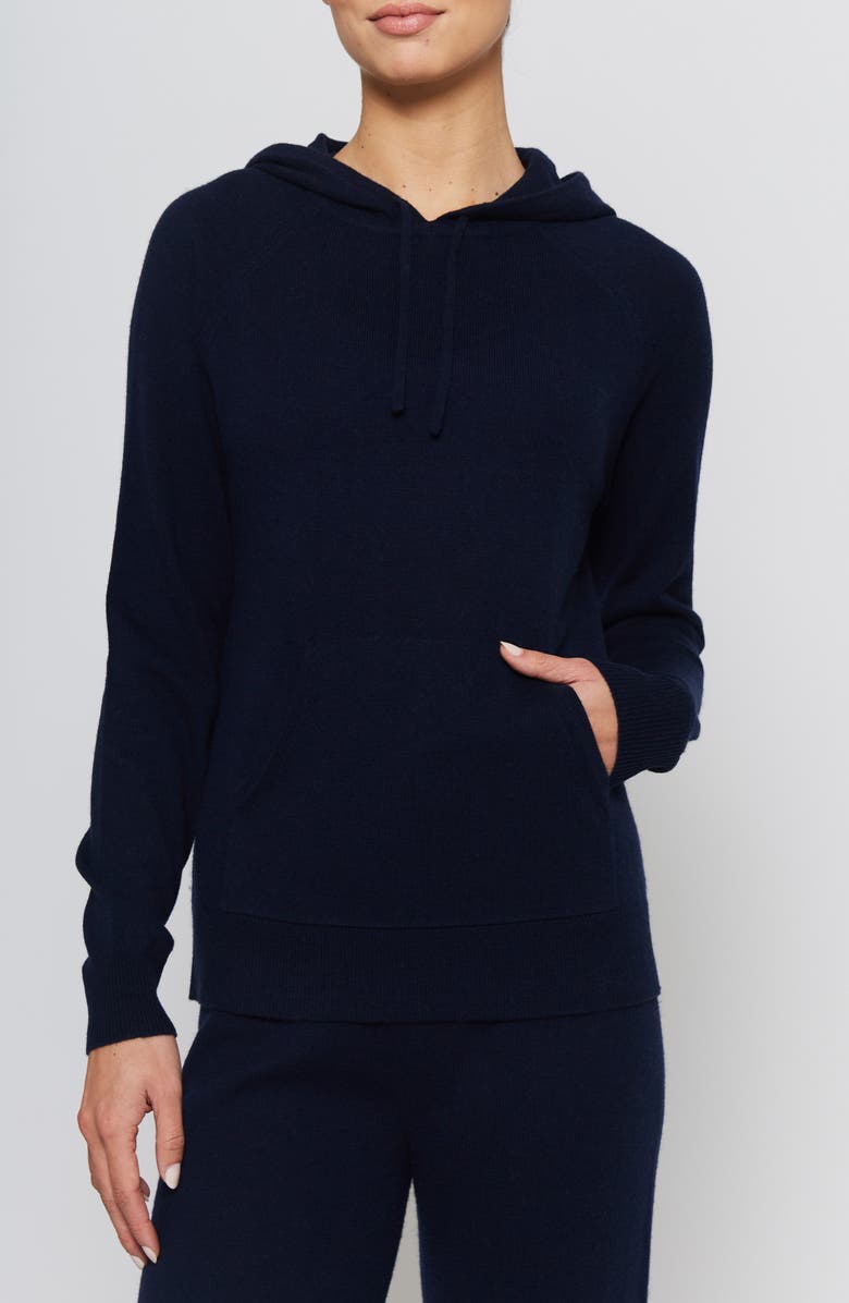 L'ETOILE SPORT KANGAROO POCKET HOODIE, Main, color, Navy