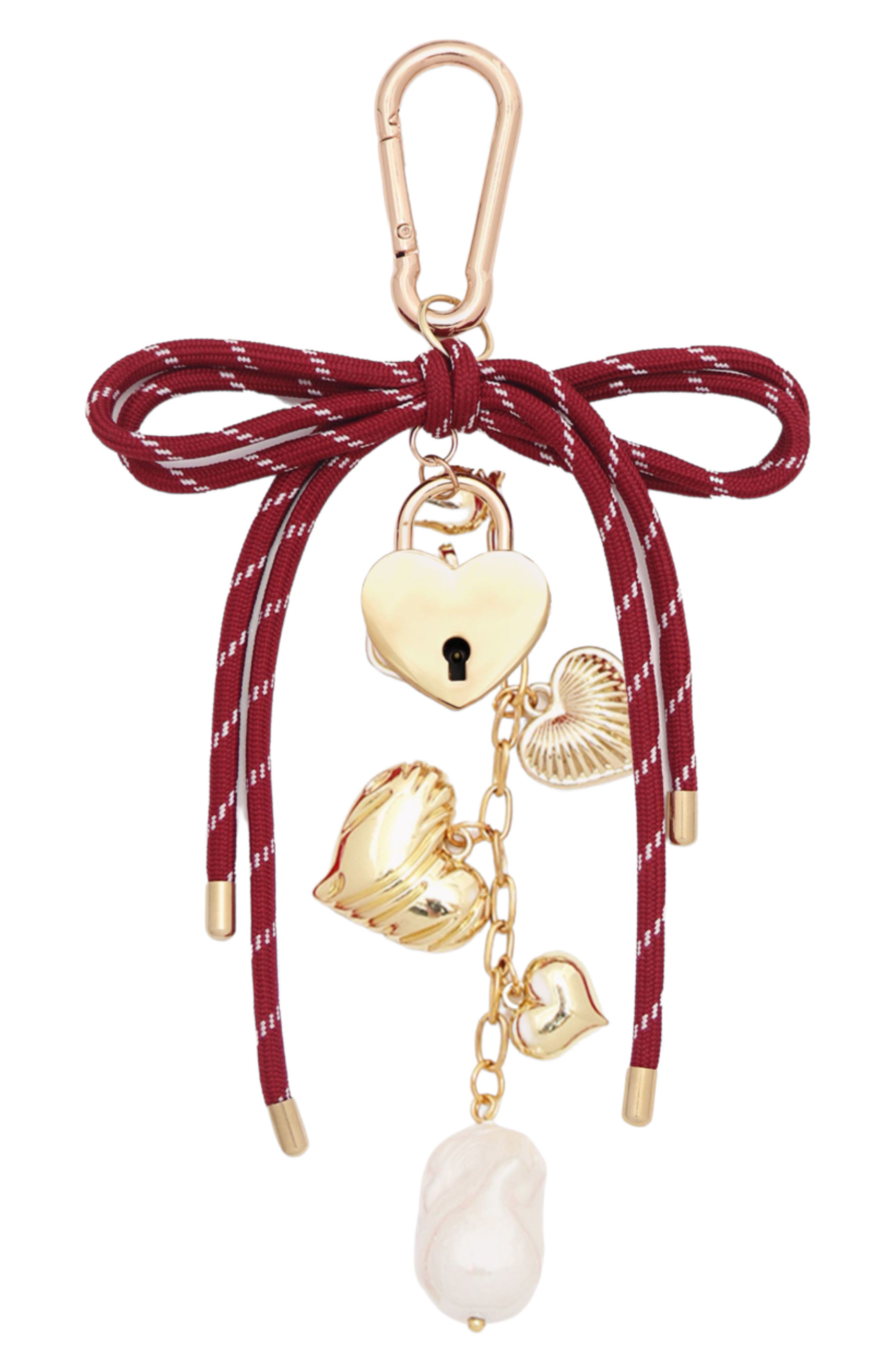 Parker Key Chain, Main, color, BURGUNDY