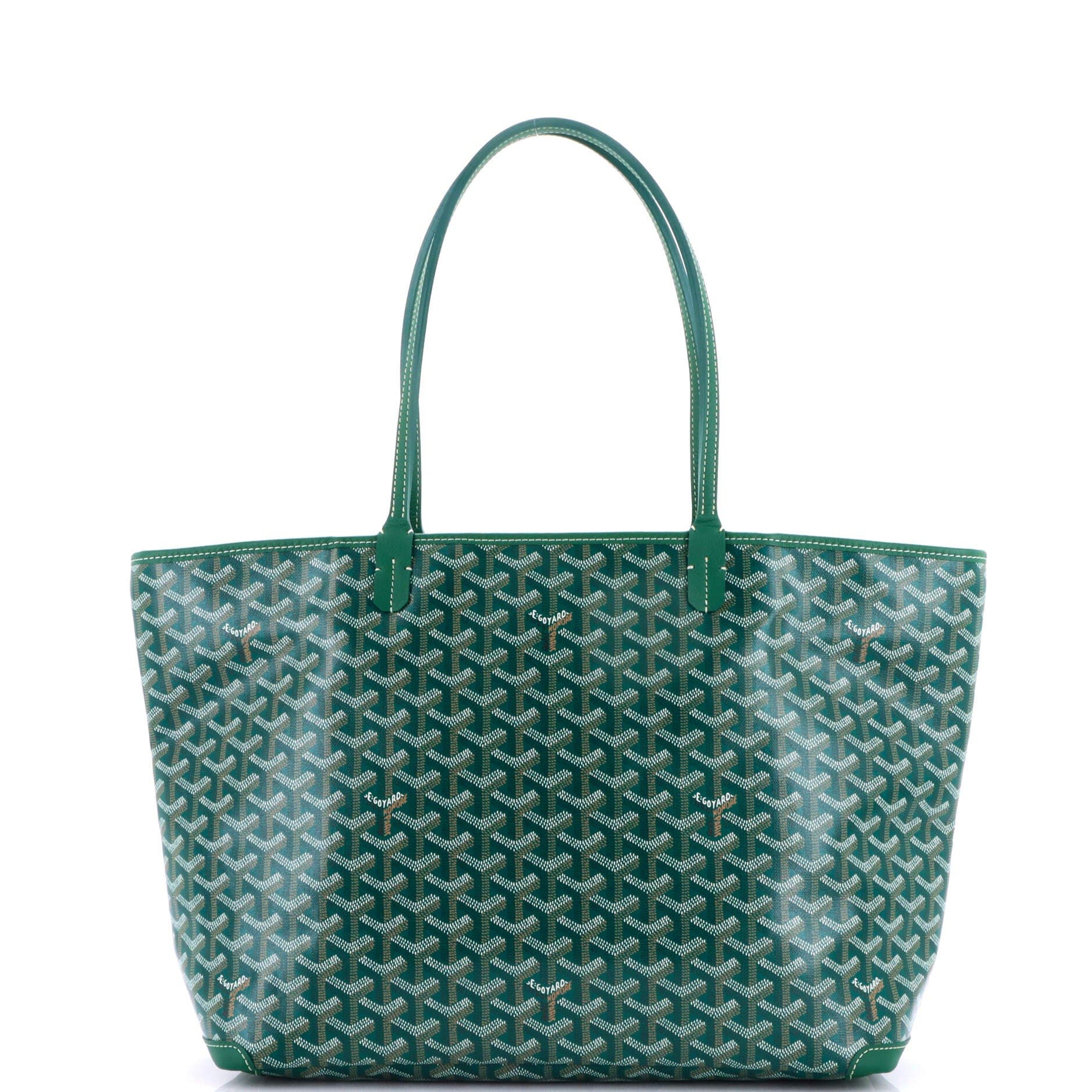 Pre-Owned Goyard Artois Tote Coated Canvas MM, Alternate, color, Green