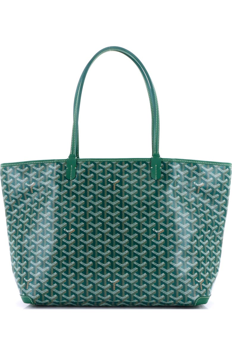 Pre-Owned Goyard Artois Tote Coated Canvas MM, Alternate, color, Green