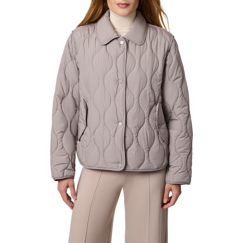 Bernardo Quilted Jacket In Gray