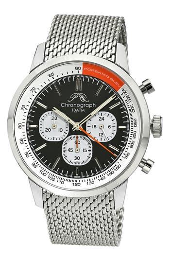 Porsamo Bleu Simon Mesh Strap Chronograph Watch, 44mm In Multi