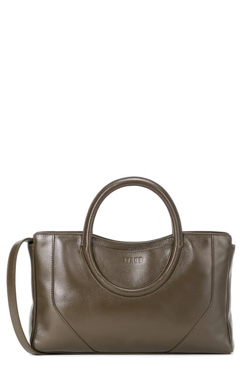 STAUD Mini Maude Leather Satchel in Truffle at Nordstrom