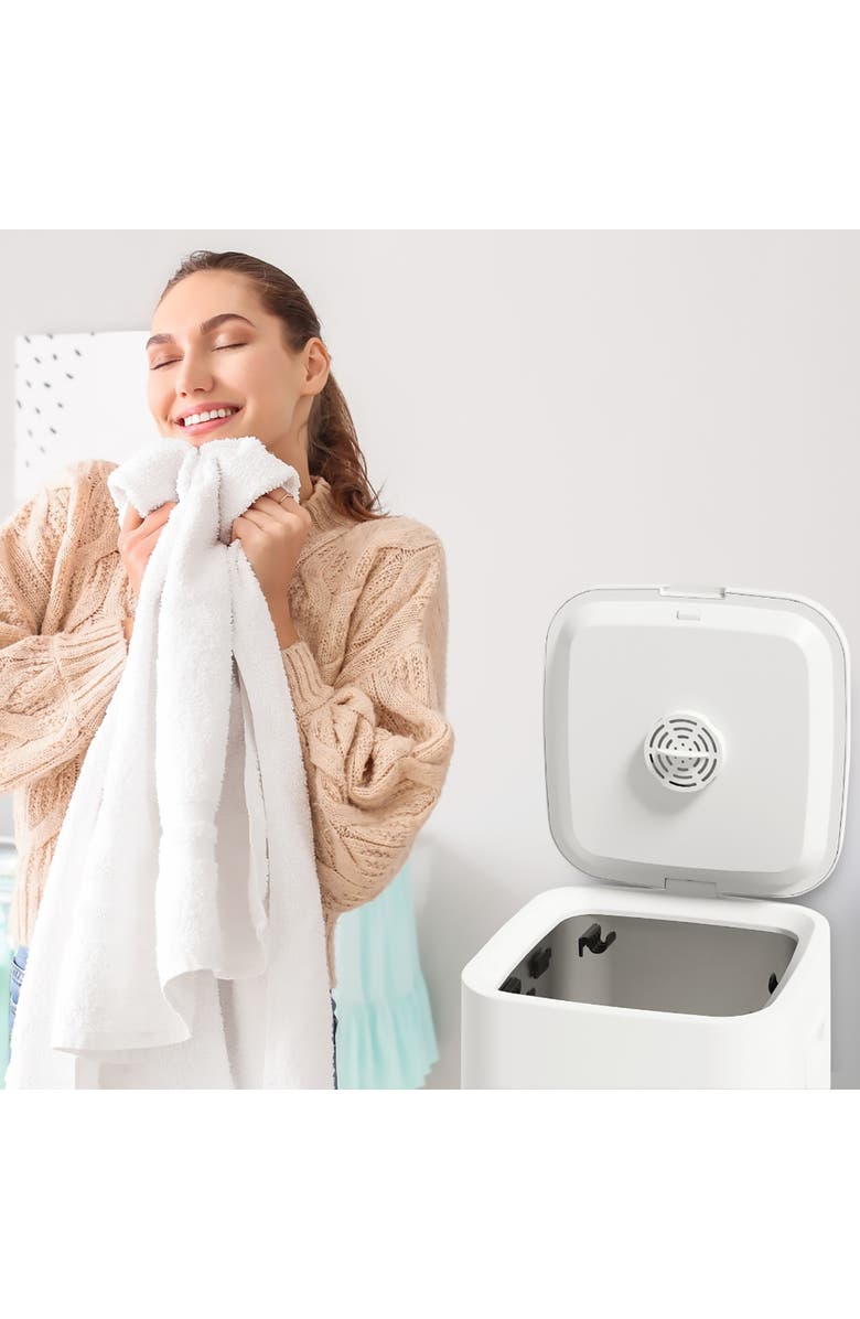 PURSONIC Towel Warmer Bucket with LED Display, Alternate, color, Natural