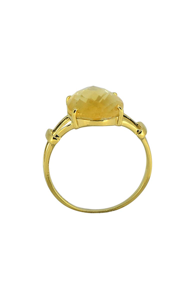 YS GEMS 18K Gold Plate Citrine Ring, Alternate, color, 