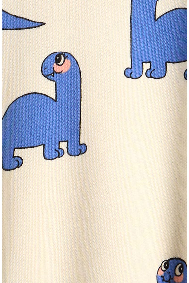 Dino Print Organic Cotton Sweatshirt, Alternate, color, OFF-WHITE
