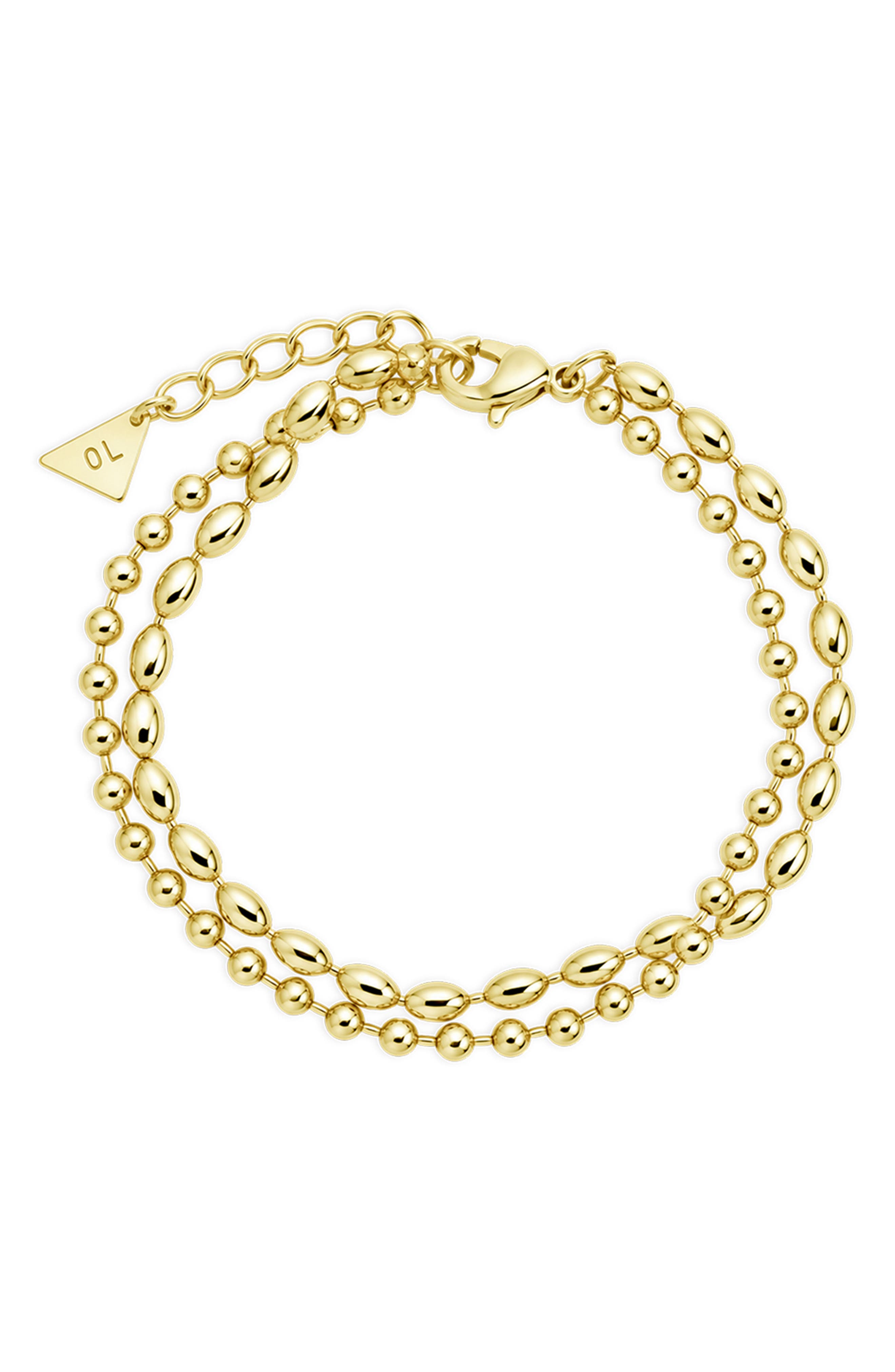 Beaded Duo Chain Bracelet