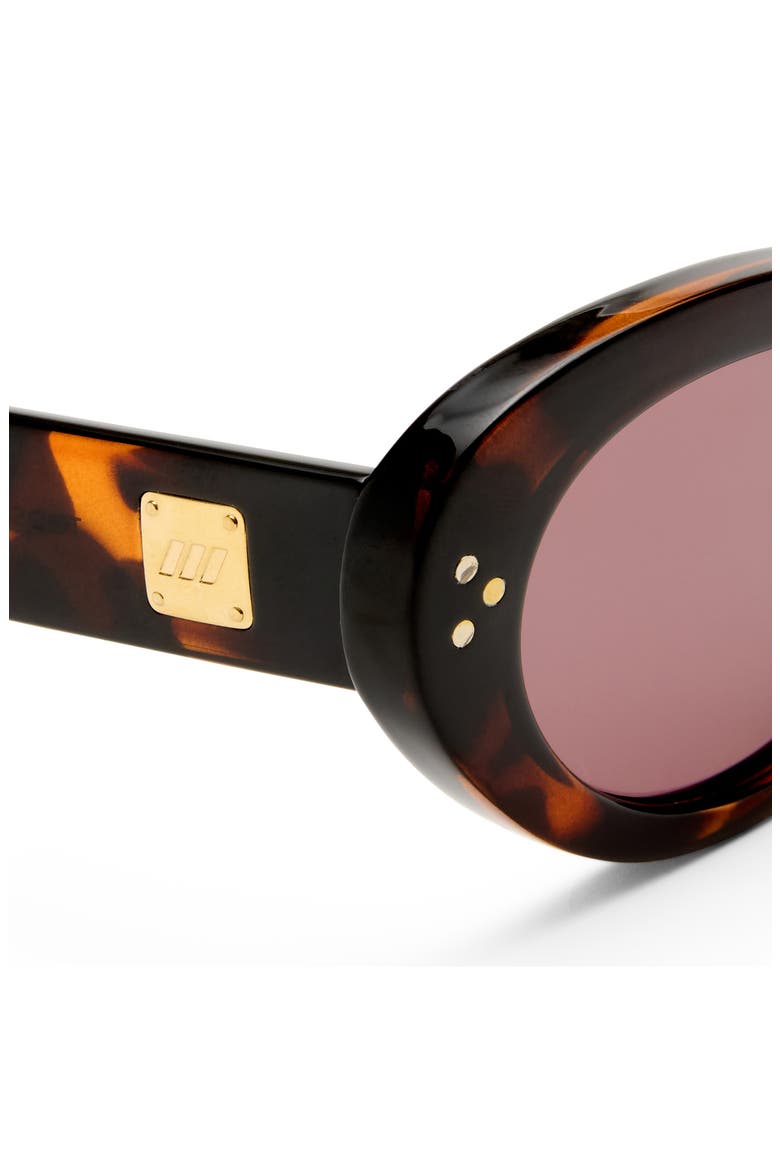 Tootsie 53mm Cat Eye Sunglasses, Alternate, color, TORT / SMOKEY BROWN MONO