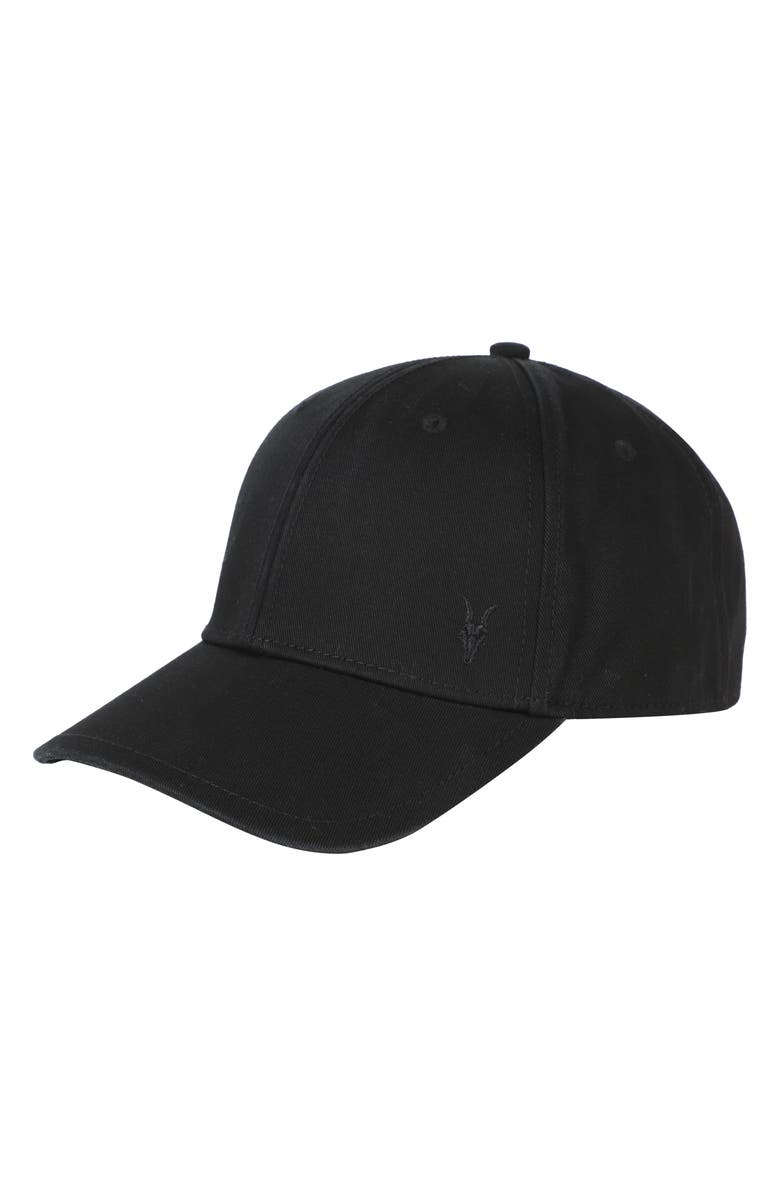 AllSaints Ramskull Baseball Cap, Main, color,