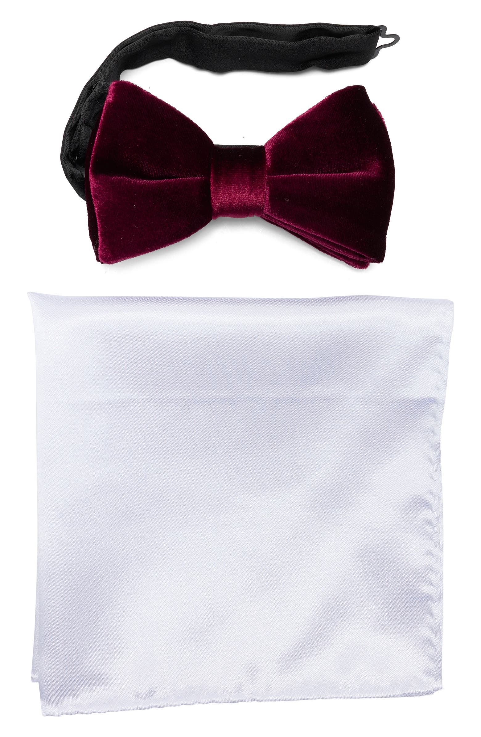 NORDSTROM RACK Velvet Bow Tie & Pocket Square Set | Nordstromrack