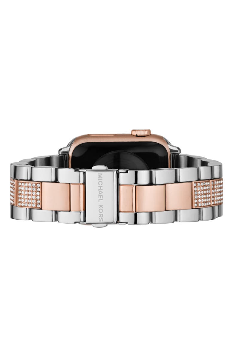 Michael Kors Bradshaw Pavé Crystal 20mm Apple Watch<sup>®</sup> Bracelet Watchband, Alternate, color, 