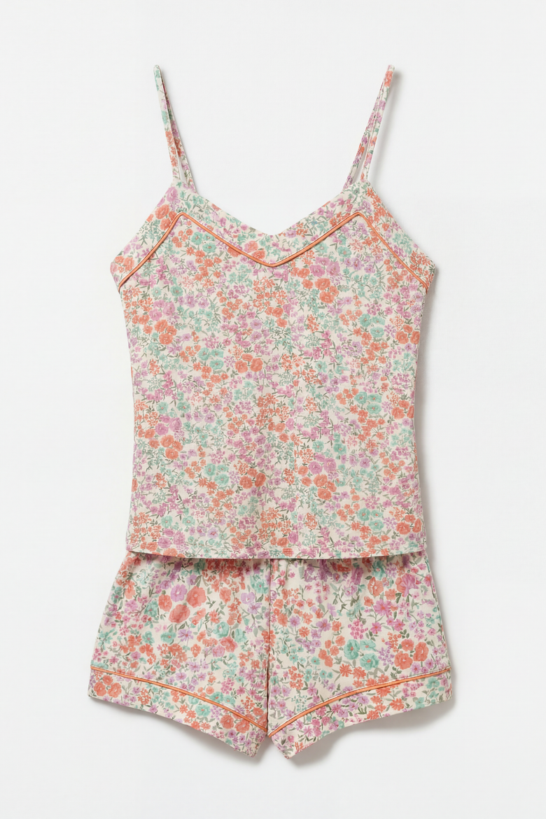 Cami & Short Set, Alternate, color, Sweet Posy