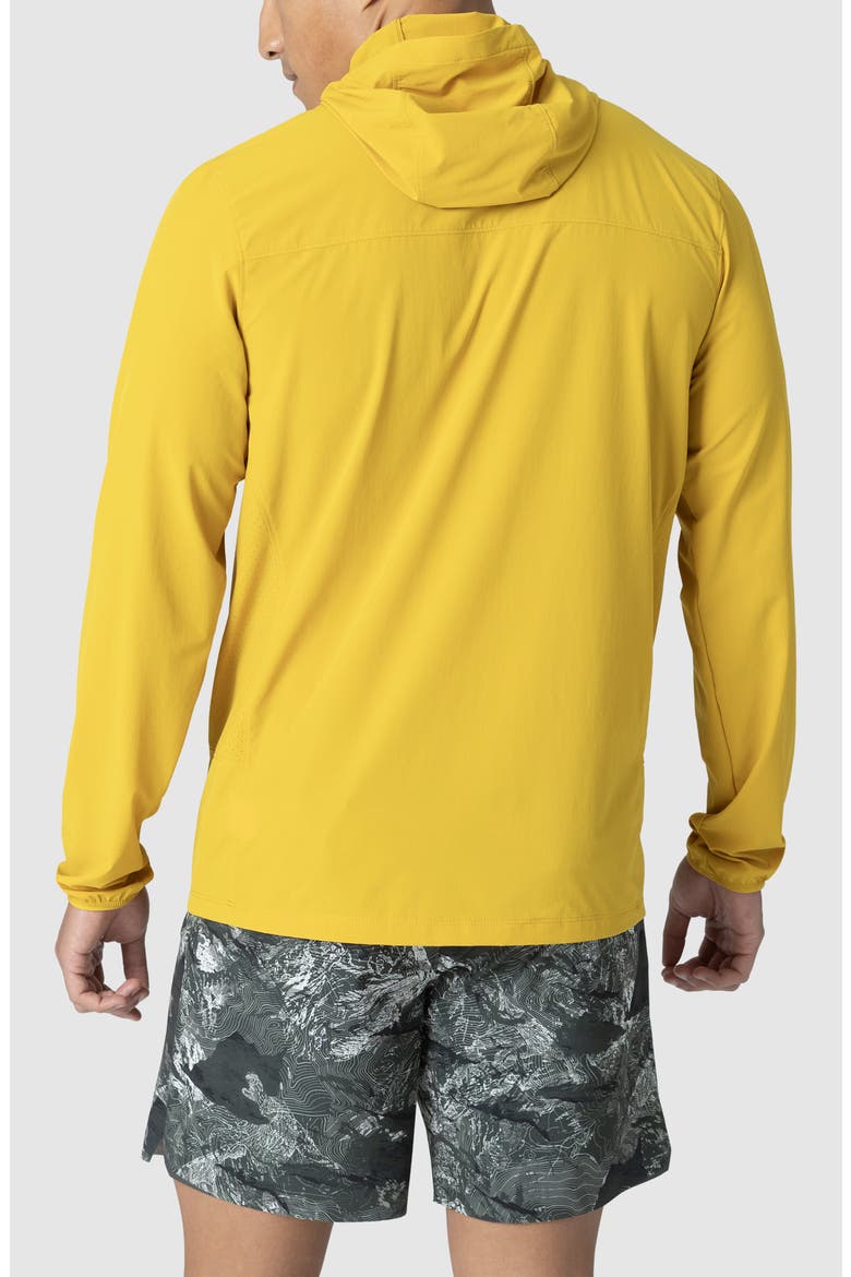 Astroman Air Sun Half Zip Hoodie, Alternate, color, AMBER
