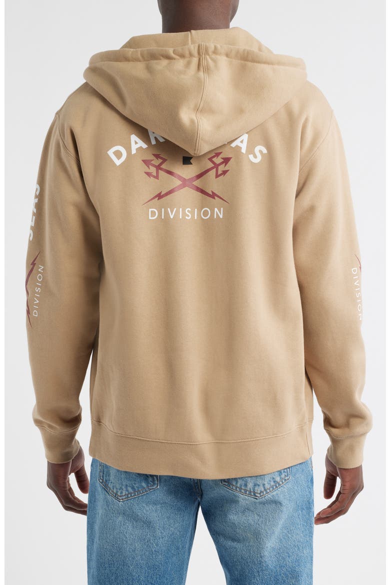 Headmaster III Zip Fleece Hoodie, Alternate, color, SANDSTONE