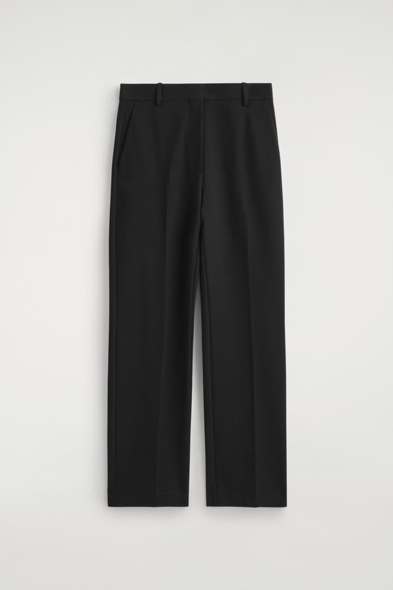 Milano Straight Pants, Alternate, color, BLACK
